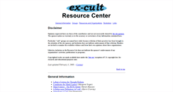 Desktop Screenshot of ex-cult.org