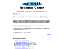 Tablet Screenshot of ex-cult.org